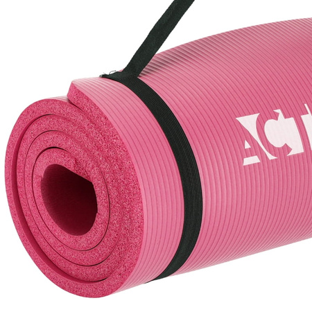 Gruba mata do ćwiczeń NBR 1,5 cm - pink