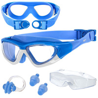 Okulary pływackie dla dzieci na basen ANTI-FOG - blue OK02