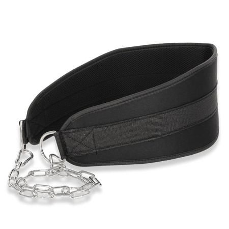 Dip belt pas obciążeniowy mocny z łańcuchem - P01