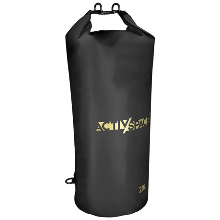 Worek wodoodporny plecak żeglarski wodoszczelny 20l - black