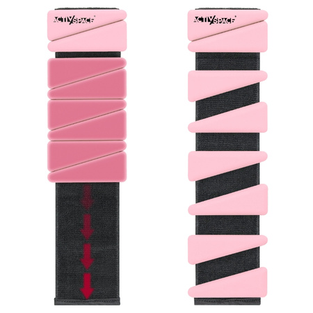 Obciążniki na kostki nadgarstki do ćwiczeń regulowane 2x 0,90 kg – pink
