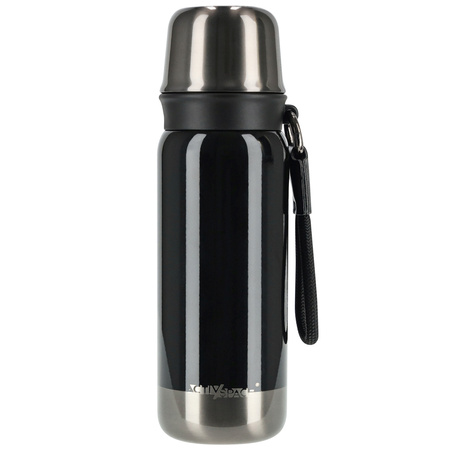 Termos turystyczny do kawy herbaty stalowy premium 500ml - dark grey