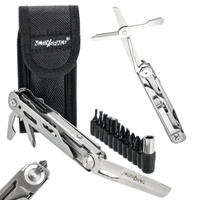 Multitool  survivalowy narzędzie wielofunkcyjne zestaw narzędzi 7w1 + bity