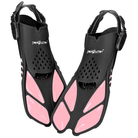 Płetwy do pływania nurkowania regulowane 37/42 - pink