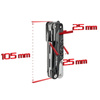 Multitool survivalowy narzędzie wielofunkcyjne 6w1 duży nóż + nożyczki