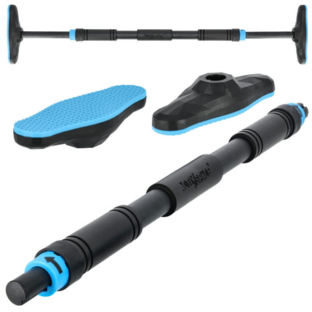 Drążek rozporowy do podciągania regulowany – stalowy - blue