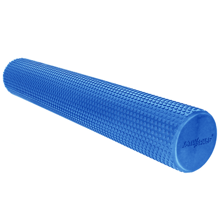 Duży roller wałek EVA do masażu pleców ciała z wypustkami 90 cm - blue