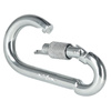 Karabińczyk stalowy z blokadą karabinek szekla 8cm – silver K05