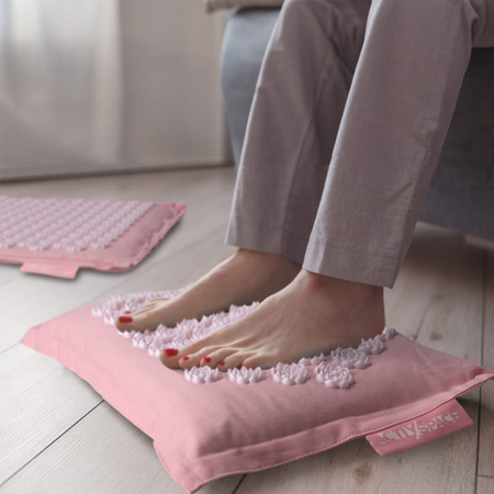 Kokosowa ECO Mata do akupresury - zestaw Pink