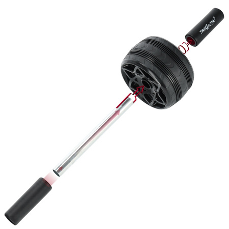 Kółko Roller AB WHEEL do ćwiczeń mięśni brzucha + mata R02