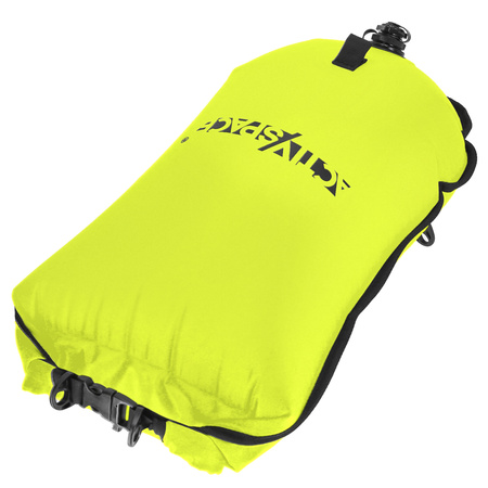 Bojka asekuracyjna dmuchana 3w1 sucha kieszeń + plecak  - green