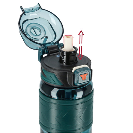 Butelka na wodę tritan 1000ml bidon z miarką – green