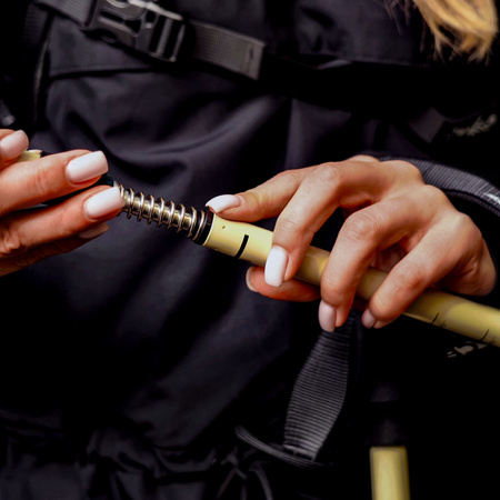 Kijki trekkingowe regulowane teleskopowe anti shock - beige K10