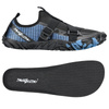 Buty do wody pływania wodne na jeżowce plaże sportowe - black-blue B05