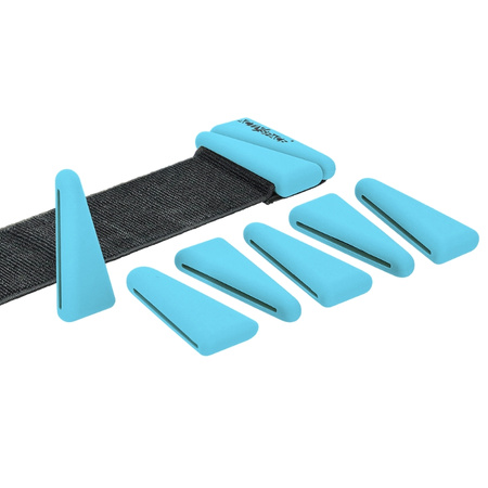 Obciążniki na kostki nadgarstki do ćwiczeń regulowane 2x 0,90 kg – blue