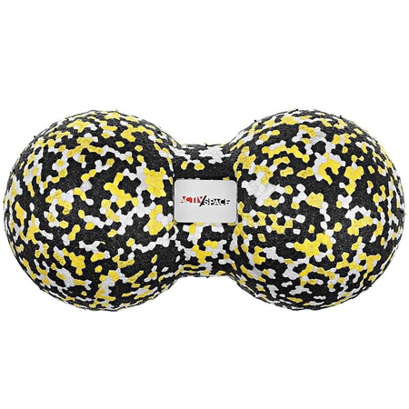 Podwójna piłka do masażu epp 8x16 cm - douball Yellow