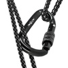 Karabińczyk stalowy z blokadą karabinek szekla 10cm cr40 – black K03
