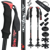Kijki trekkingowe regulowane red - Standard K02