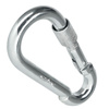 Karabińczyk stalowy z blokadą karabinek szekla 8cm – silver K05