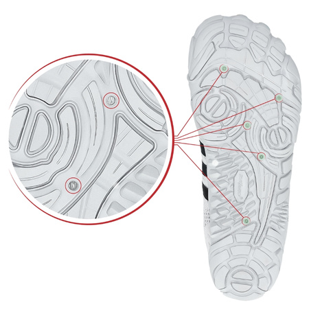 Buty do wody pływania wodne na jeżowce plaże sportowe - light Gray B06