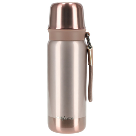 Termos turystyczny do kawy herbaty stalowy premium 500ml - pink
