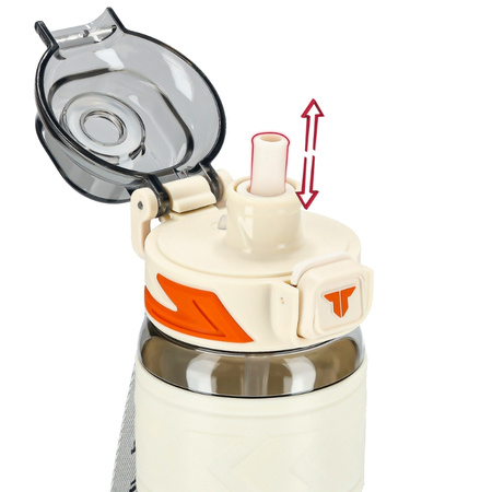 Butelka na wodę tritan 1000ml bidon z miarką – white