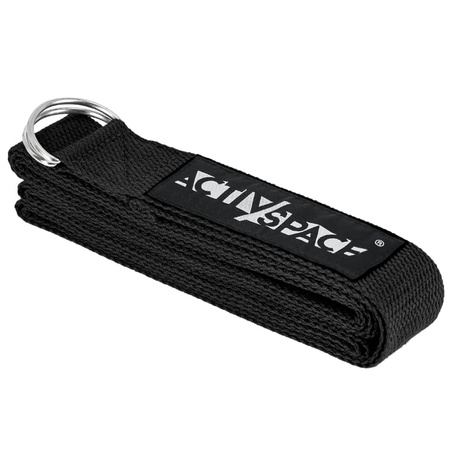 Wytrzymały pasek do yogi 300x3,8cm - black
