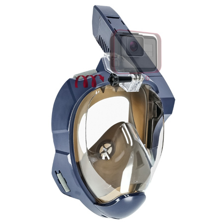 Maska do nurkowania snorkelingu pełnotwarzowa premium - S/M blue M05