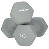 HANTELKI 2x3kg do ćwiczeń - ciężarki neoprenowe