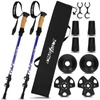 Kije trekkingowe kijki nordic walking regulowane - blue