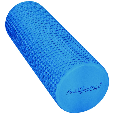 Roller wałek EVA do masażu pleców ciała z wypustkami 45 cm - blue