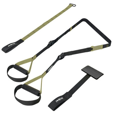 Taśmy crossfit pasy treningowe do ćwiczeń - zestaw green