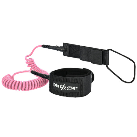 Linka bezpieczeństwa leash do deski SUP smycz 3m - pink