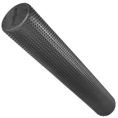 Duży roller wałek EVA do masażu pleców ciała z wypustkami 90 cm - black