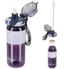 Butelka na wodę tritan 600ml bidon z miarką – purple