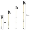 Kijki trekkingowe regulowane teleskopowe anti shock - beige K10