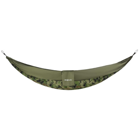 Hamak turystyczny przenośny ultralekki - zestaw military