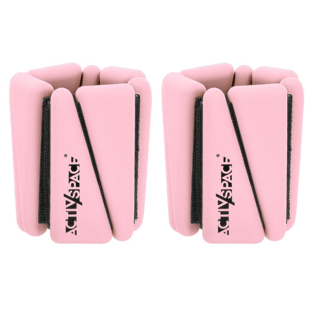Obciążniki na kostki nadgarstki do ćwiczeń regulowane 2x 0,90 kg – pink