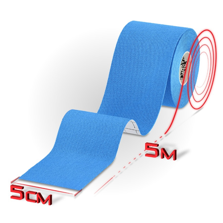 Taśma do tapingu kinezjologiczna tape - blue