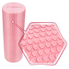 Roller wałek EVA do masażu pleców ciała z wypustkami 45 cm - pink