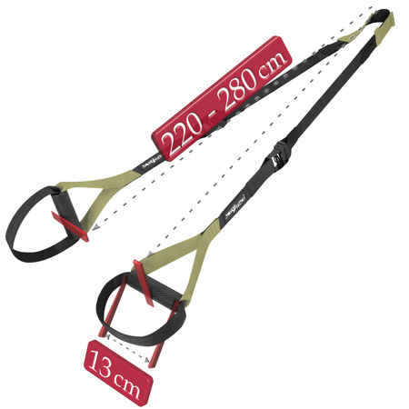 Taśmy crossfit pasy treningowe do ćwiczeń - zestaw green