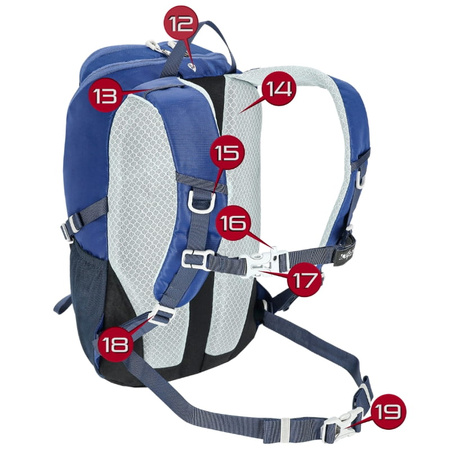 Plecak turystyczny trekkingowy 22l – blue P05