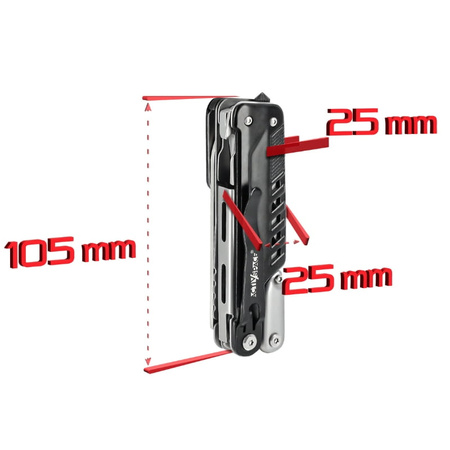 Multitool survivalowy narzędzie wielofunkcyjne 6w1 duży nóż + nożyczki