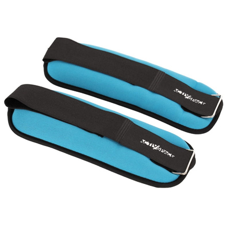 Obciążniki na kostki i nadgarstki ciężarki na ręce 2x1 kg - blue