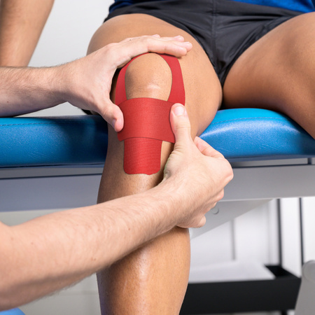 Taśma do tapingu kinezjologiczna tape premium - red 