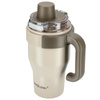 Kubek termiczny ze słomką uchwytem na kawę herbatę szczelny 800ml - beige