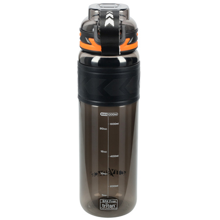 Butelka na wodę tritan 1000ml bidon z miarką – black