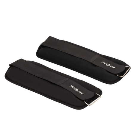 Obciążniki na kostki i nadgarstki ciężarki na ręce 2x2 kg - black