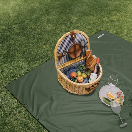 Peleryna przeciwdeszczowa ponczo z kapturem na deszcz wodoodporne – green