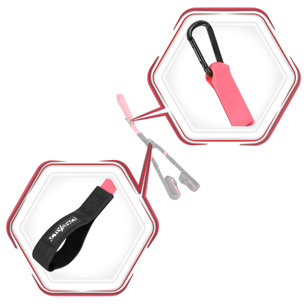 Taśmy crossfit pasy treningowe do ćwiczeń - zestaw pink